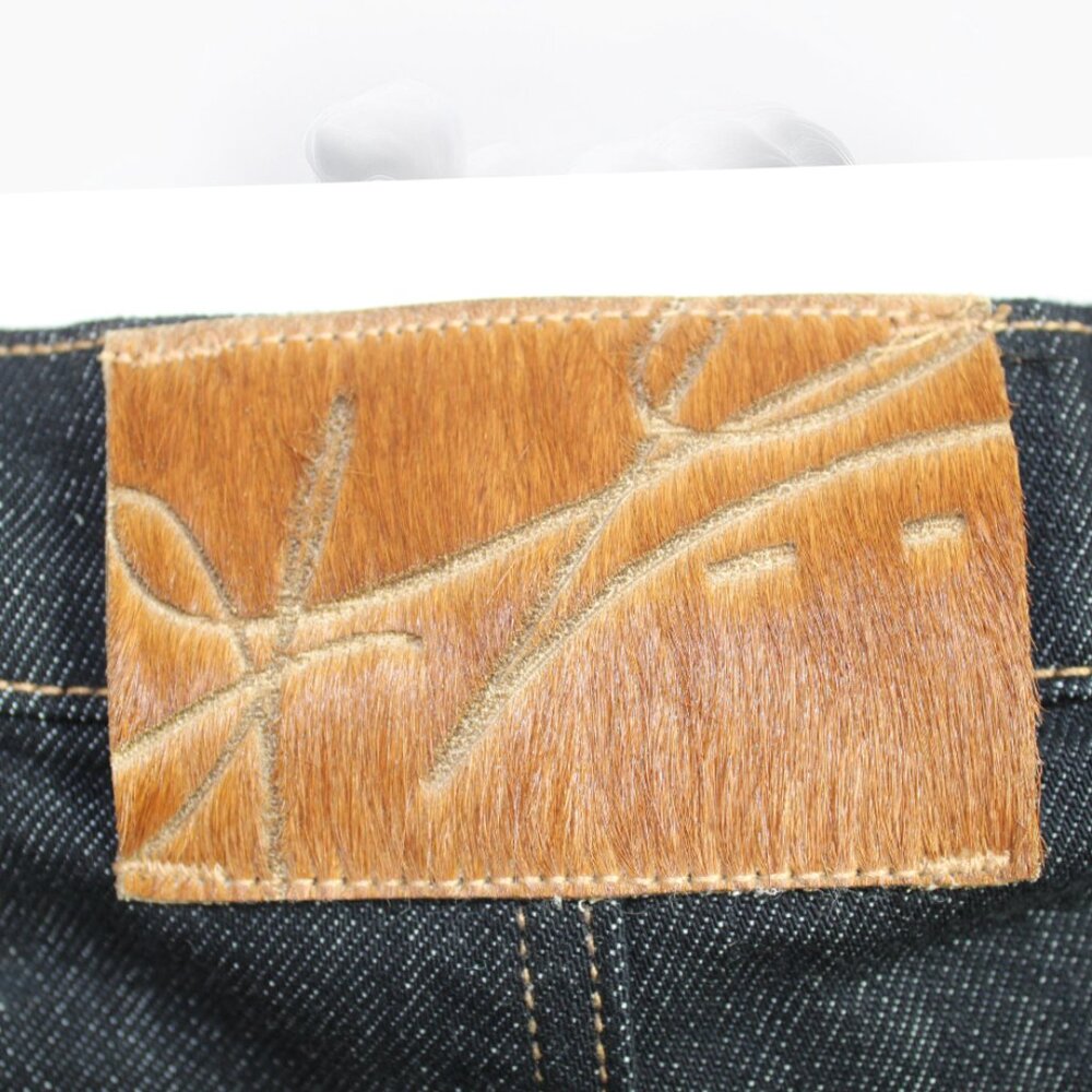 Fine Culture Ebony V6, Urban Street Wear Black Baggies Jean, Size Medium - Picture 11 of 12